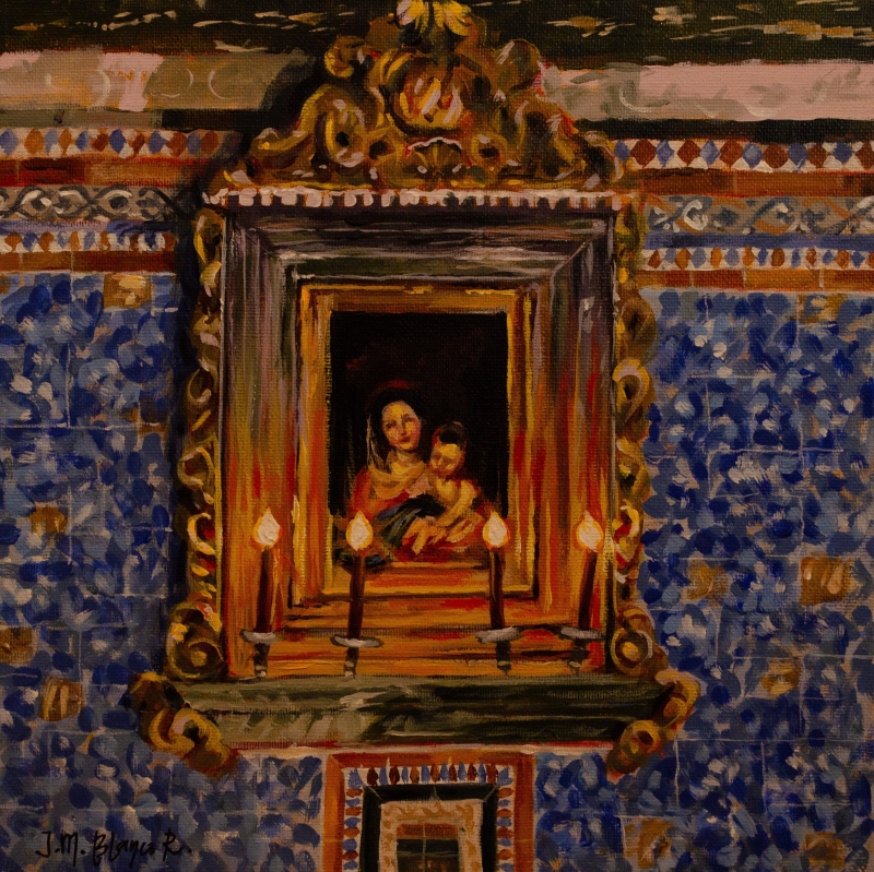 Altar Piece Painting by artist Jose Blanco